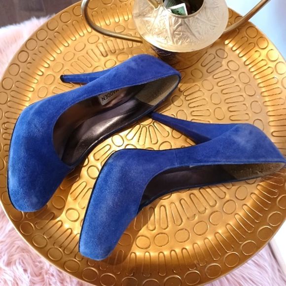 💰3/$30Steve Madden Blue Pumps - Picture 3 of 6